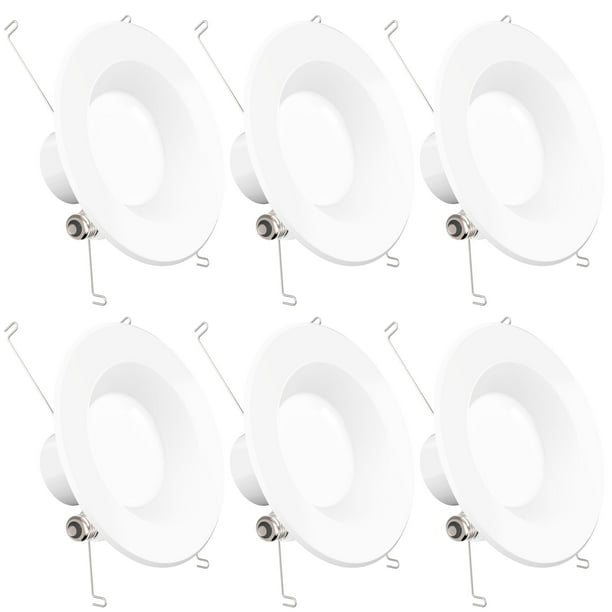 UL 3000K Warm White Baffle Trim 965 LM Energy Star 13W=75W Simple Retrofit Installation Sunco Lighting 8 Pack 5/6 Inch LED Recessed Downlight Damp Rated Dimmable 
